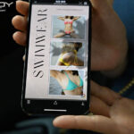 「足/脚」 身長165cm B90cmGcup W54cm H86cm 着用サンプル画像がエロすぎてアクセス数が凄いことになった元保育士の長身スレンダー巨乳水着モデルAVデビュー 碧波しずく 『FANZA』