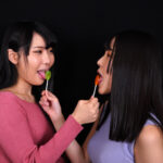 「足/脚」 舐めレズ 涼花くるみ＆紺野みいな 『FANZA』