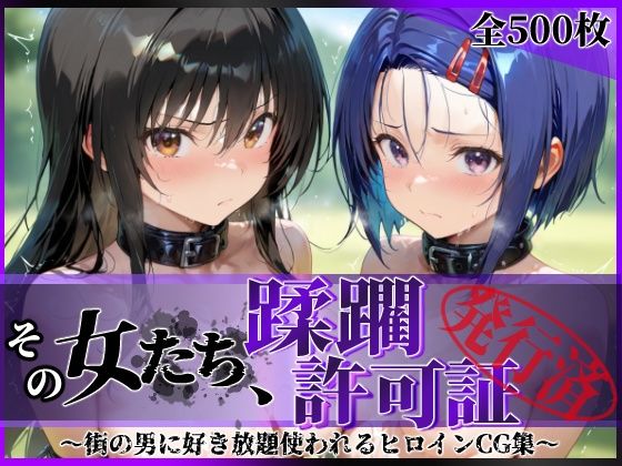 ＜同人＞ その女たち、蹂躙許可証発行済み -街の男たちに好き放題使われ...