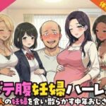 ＜同人＞ ボテ腹妊婦ハーレム〜4人の妊婦を食い散らかす中年おじさん〜【漫画283P】 『マンガ』