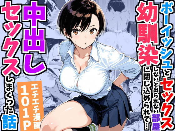 ＜同人＞ ボーイッシュ幼馴染と「セックスしないと出られない部屋」に閉じ...