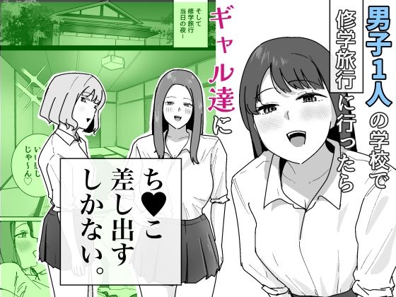 ＜同人＞ 男子1人の元女子校で修学旅行に行ったらギャル達にち○こ差し出...