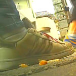 『フェチ』 カタツムリとイモムシが2匹同時に踏み潰される！ 「DUGA」