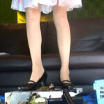 『フェチ』 アイドル級美少女のコスプレ黒パンプスで兜CRUSH VOL4 「DUGA」