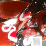 『フェチ』 みくちゃんのサンタのガラステーブルでザリガニCRUSH 2 「DUGA」