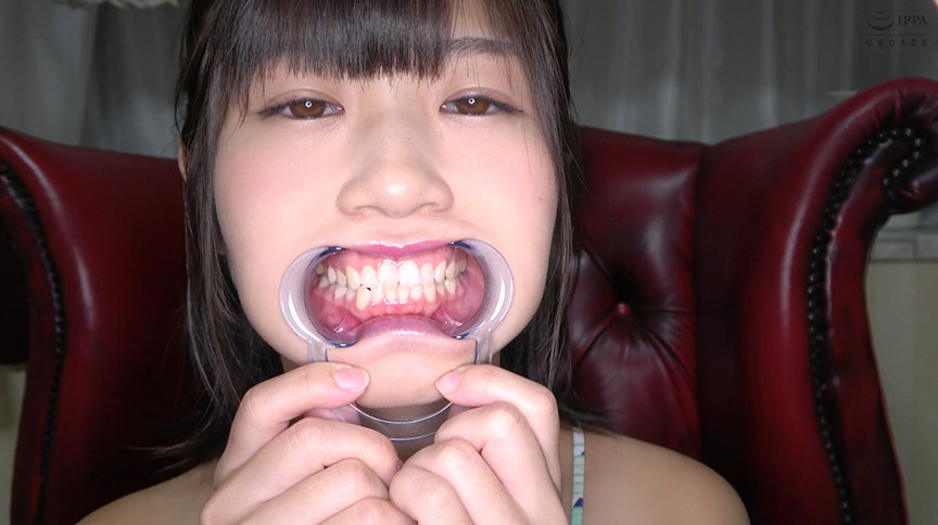 『フェチ』 須崎美羽チャンの激レア歯口内観察＆涎垂らし電マ当て！ 「D...