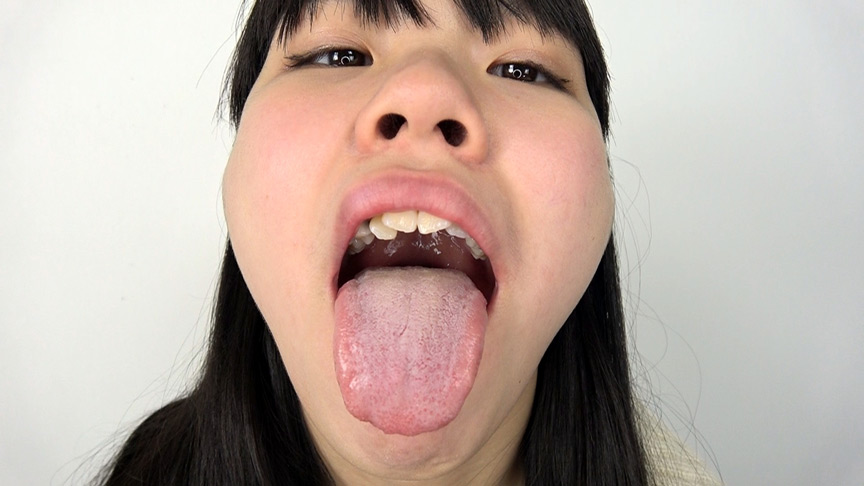 『フェチ』 素人娘かなこちゃんのベロ観察・ベロ唾液フェチズム 「DUG...