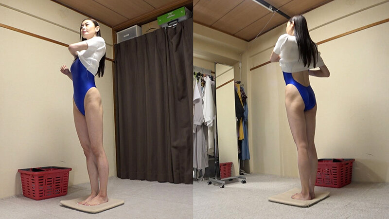 「フェチ」 葵百合香 濡れてテカってピッタリ密着 神競泳水着 可愛い女...