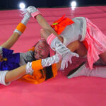 『フェチ』 セクシーヒロインプロレス ピーチvsオレンジ 「DUGA」