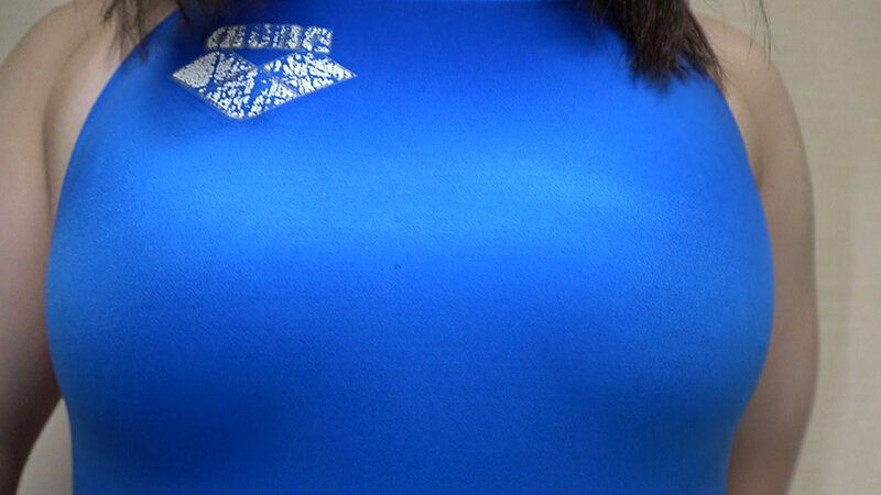 「フェチ」 松井日奈子 濡れてテカってピッタリ密着 神競泳水着 可愛い...