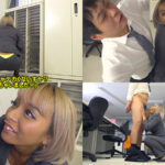 《ギャル》 残業中、2人きりのオフィスでギャル部下の黒デカ尻にたまらず勃起したらデカチンを見抜かれ上司の威厳を保てず何度も逆セクハラで強要中出し射精させられた。 蘭華 『FANZA』