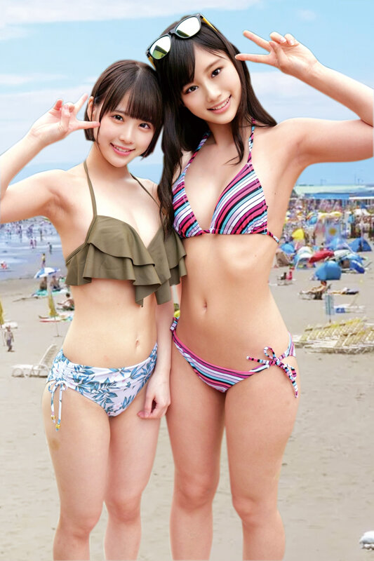 《ギャル》 水着ギャルがデカチン童貞君と「素股オイルマッサージ」生マン...