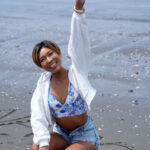 《ギャル》 新人 海で見つけた褐色黒ギャル日サロ店員 ナンパで口説いてそのまま中出しAVデビュー★ NATSUKA 『FANZA』