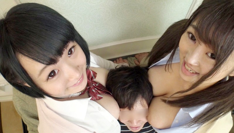 《ギャル》 横浜で有名なマブダチ爆乳2人組との破廉恥ビデオ Iカップち...