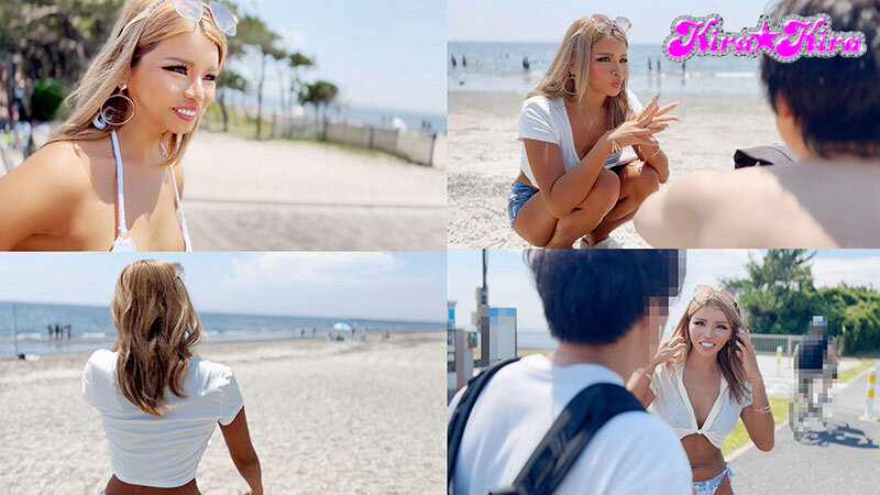 《ギャル》 黒ギャルビッチの本領発揮！ビーチで逆ナン！即持ち帰りヤリた...