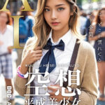 《ギャル》 空想平成美少女 AI MODEL AV DEBUT 黒咲華 『FANZA』