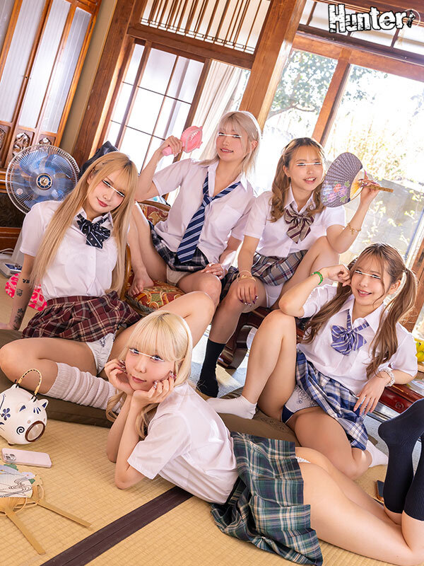 《ギャル》 家出ギャルたちのたまり場になっている田舎のじぃちゃん家でハ...