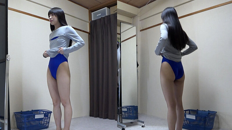 ＜熟女＞ 池上乙葉 濡れてテカってピッタリ密着 神競泳水着 可愛い女子...