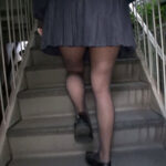 ＜盗撮＞ 階段女子校生 制服スカートの中が見えたときエロっと思えるパンチラ 編 『FANZA』
