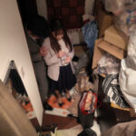 ＜盗撮＞ 我慢できない…玄関セックス 扉一枚隔てた向こうは外。バリキャリOLの汚部屋でNGR 一条みお 『FANZA』