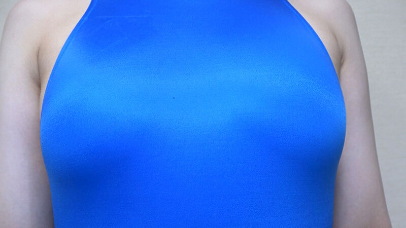 ＜盗撮＞ 永野鈴 濡れてテカってピッタリ密着 神競泳水着 可愛い女子の...