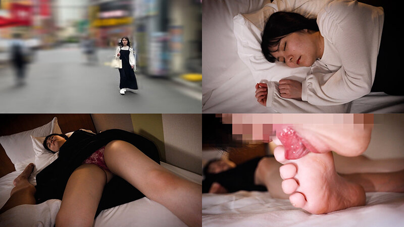 ＜盗撮＞ 無防備に寝てる女に中出し卑猥行為7 垢抜けない美人 色白学生...