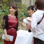 『巨乳』 結婚式場付近でモデルのようなパーティドレスを着こなす挙式帰りの女子たちをナンパ！綺麗なフォルムの美女たちに中●しセックス決めちゃいました！！ 2 【FANZA】