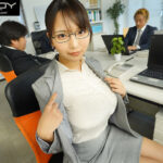 『巨乳』 地味眼鏡OLだけど…巨乳でスケベで痴女だったら興奮してくれますか？ 莉々はるか 【FANZA】