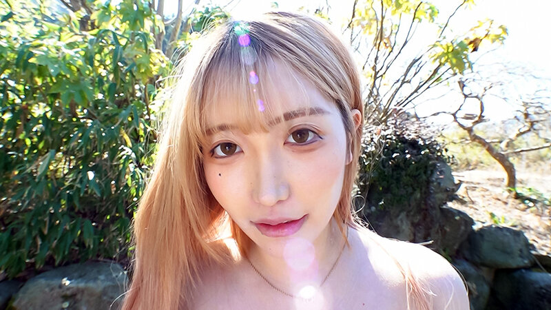 『巨乳』 中出し露天温泉 可愛い顔したIカップ従順むっつりスケベ金髪娘...