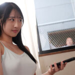 『巨乳』 男なら絶対断れない！ とてつもなくいやらしい下着姿で中年おやじに見せつけ誘惑してくる向かいの部屋の露出狂お姉さん 小野坂ゆいか 【FANZA】