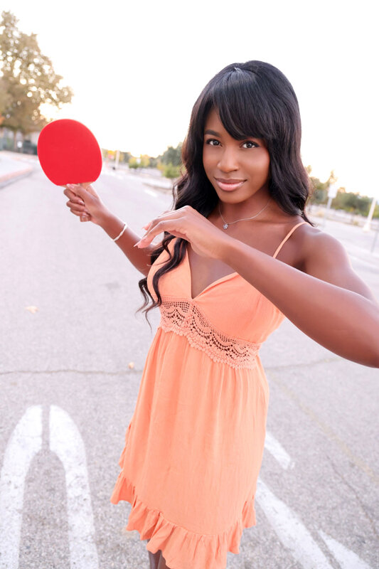 『巨乳』 ロスのスポーツ施設でナンパした黒人アスリートが卓球選手！？最...