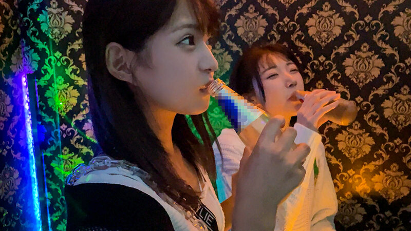 ＜素人＞ クラブでナンパ待ちしてたアイドル級に可愛いOL2人組。お漏ら...