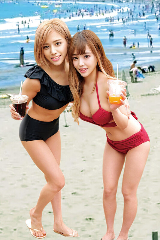 ＜素人＞ 水着ギャルがデカチン童貞君と「素股オイルマッサージ」生マンに...