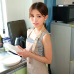 ＜チラリ＞ プリプリお尻がたまらなすぎて（＾＾；）家事代行してる桃尻女子にバックからねじ込む生ズブリっ！？ゆか もえ 『FANZA』