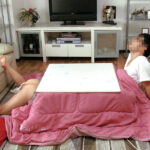 ＜チラリ＞ コタツの中で母親のマ○コを弄りまくるスリルと緊張の禁断SEX4時間 『FANZA』