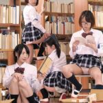 ＜チラリ＞ 無防備パンチラはわざと？ボクが入った図書委員会の女子たちは、スカートが短く前かがみでモノを取ったり、しゃがむ度にパンチラしまくるもんだから… 『FANZA』