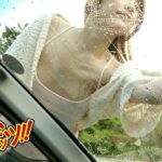 ＜チラリ＞ 一緒に洗車に来たツレの彼女がまさかのノーブラ！僕のエロ視線で羞恥興奮した彼女の乳首が超ビンビンなので… 『FANZA』
