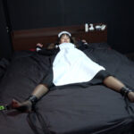 『高画質』 「メイドさんを四肢拘束してくすぐりの刑に！」 クラシックメイド服の似合うのんちゃんを、四肢拘束してくすぐり！」わかしラボVol.022- 6 白石のん ＜動画＞