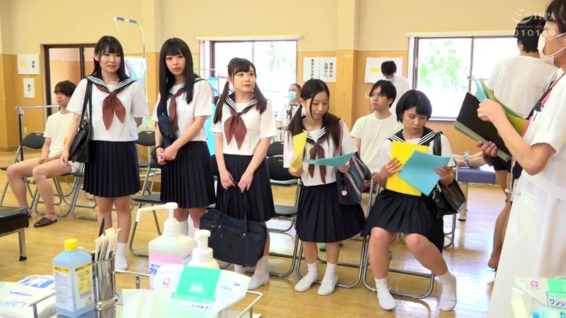 『高画質』 羞恥！新入生男女混合発育健康診断2020・身体測定～予防接...