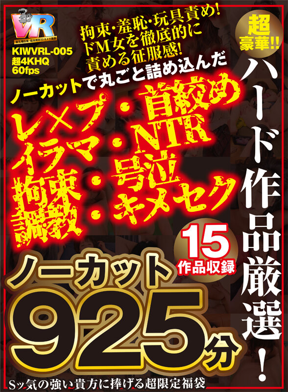 『高画質』 【VR】ノーカット925分15作品収録 超豪華！！ハード作...