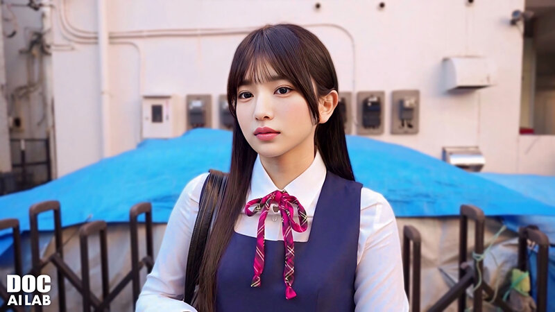 『高画質』 【AI×塩メスガキ】舐メ腐リ制服女子→生チ●ポ理解ラセ→中...