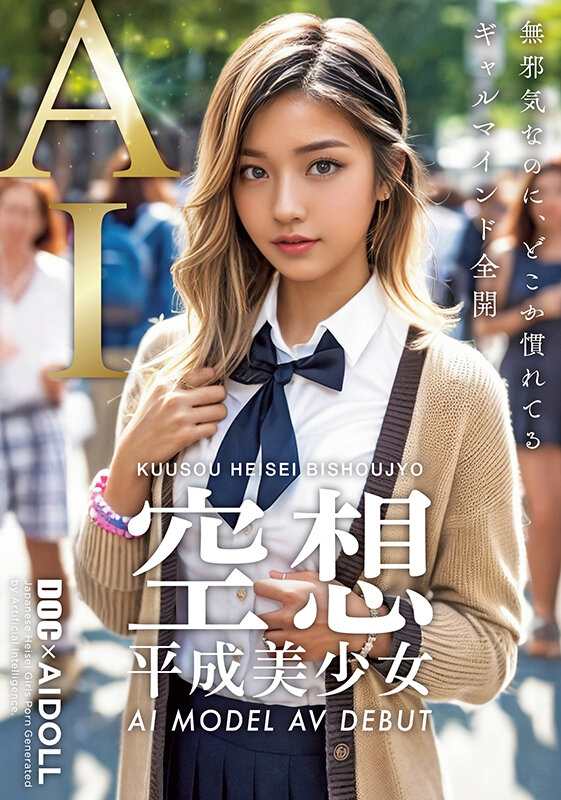 『高画質』 空想平成美少女 AI MODEL AV DEBUT ＜動画...